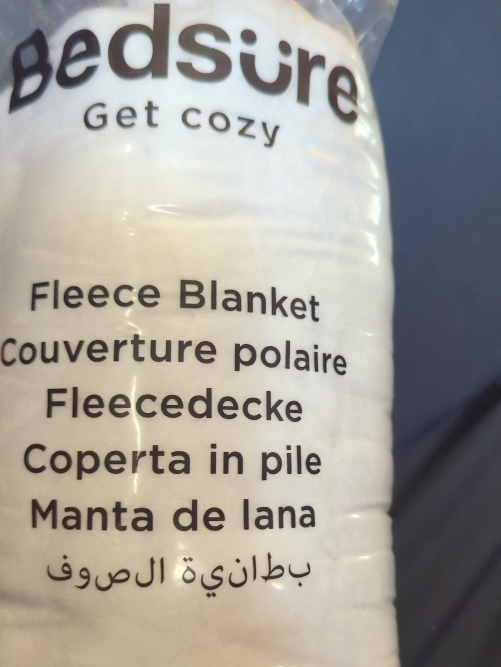 Bedsure White Fleece Blanket - Soft Cozy Throw